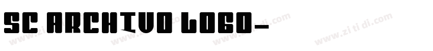SC ARCHIVO logo字体转换